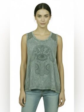 American Age Sleeveless Crew Neck Top
